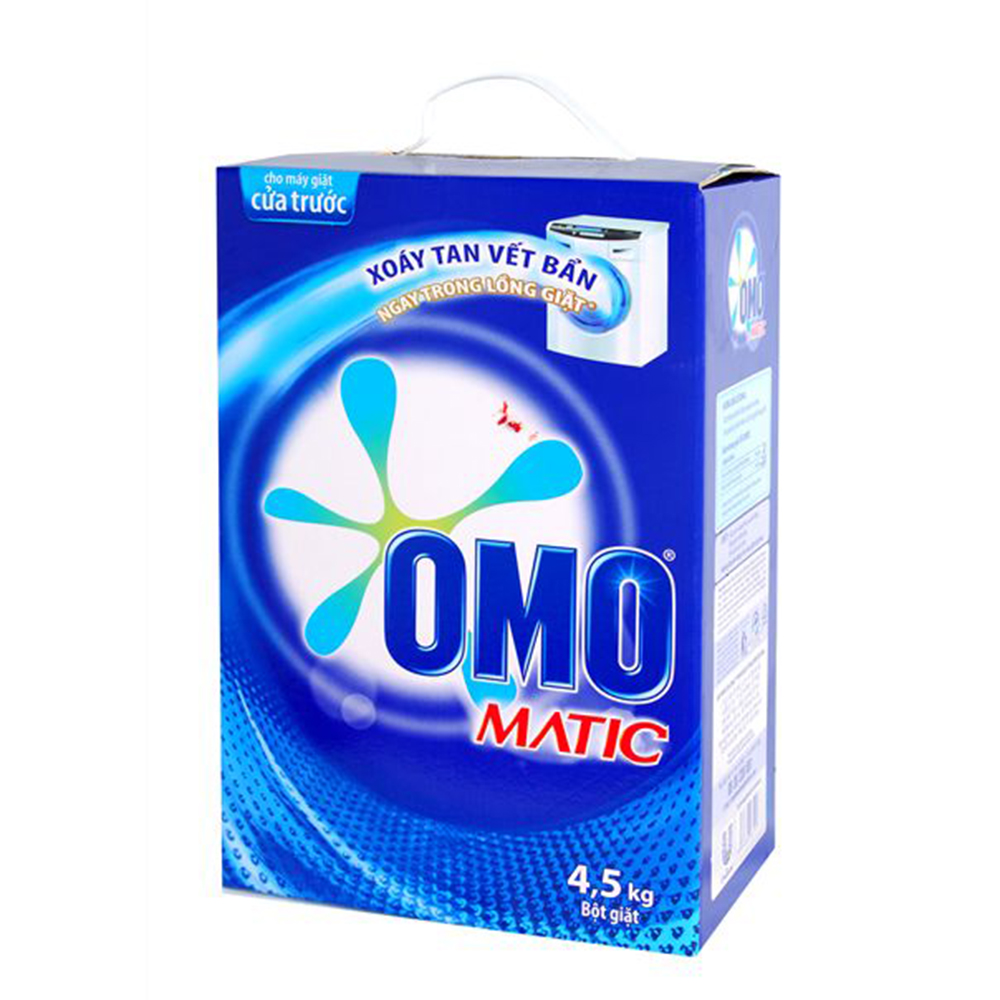 Bột giặt Omo máy giặt cửa trên 4.5kg