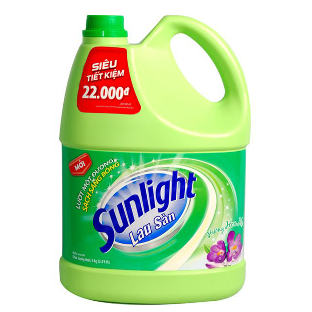 Nước lau sàn sunlight hoa hạ 4kg