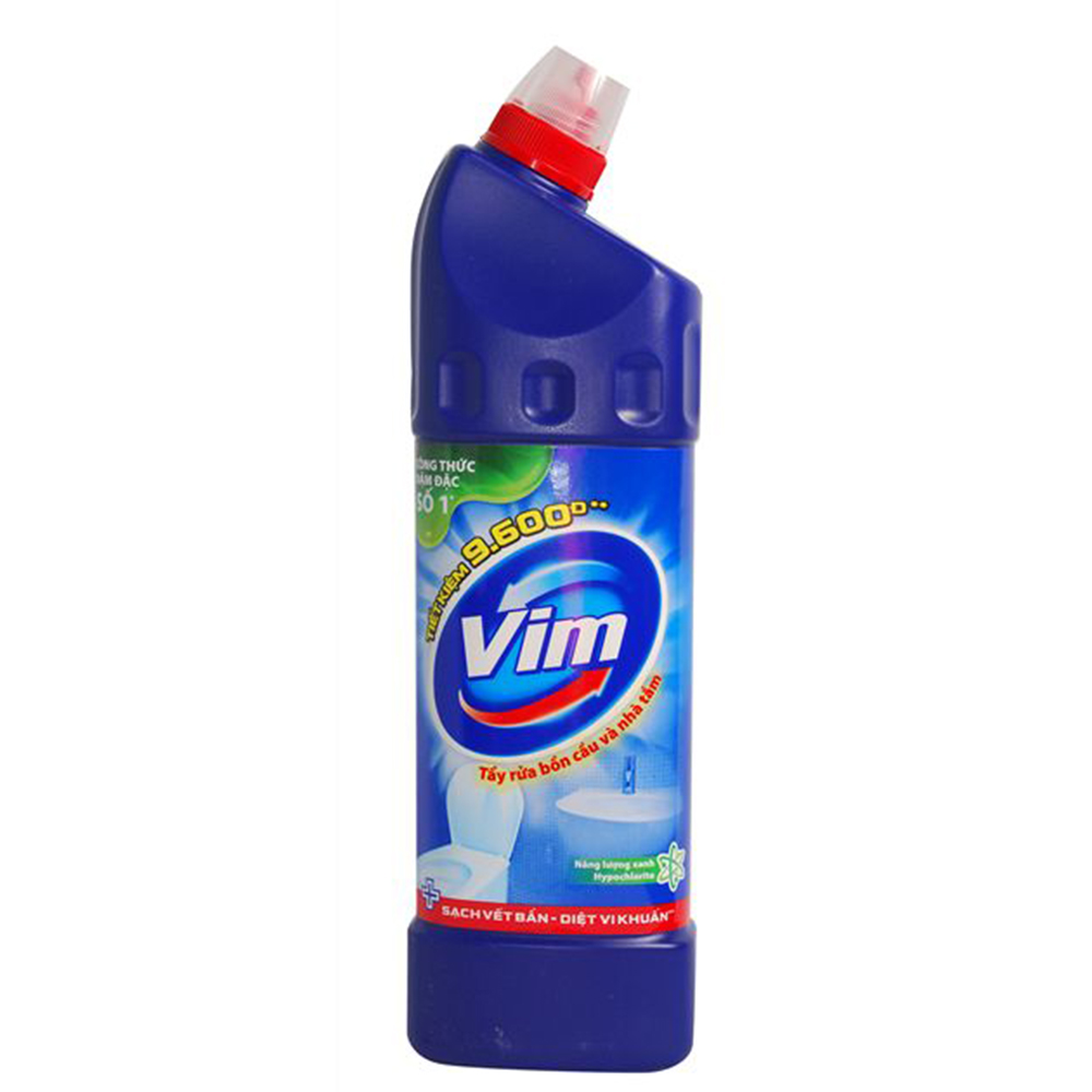 Nước tẩy toilet & nhà tắm Vim xanh 900ml