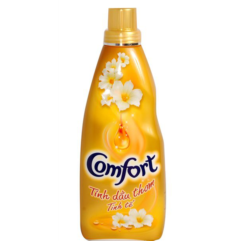 Nước xả comfor 1 lần xả tinh dầu thơm tinh tế 800ml (vàng)